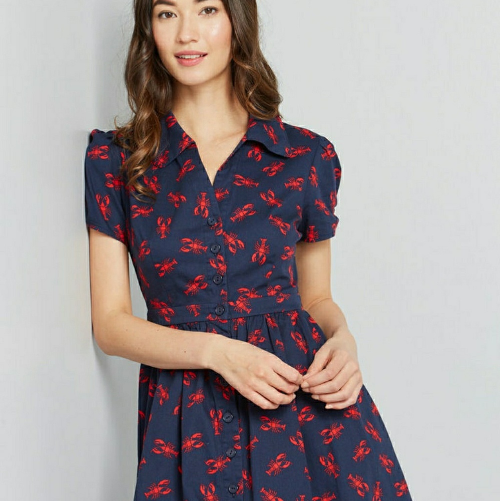 Summer School Cool Lobster Shirt Dress